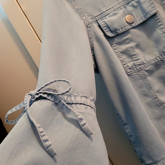 TRISTAN Light Blue Tencel Shirt Jacket – Size M - 100% Tencel - Picture 9 of 11